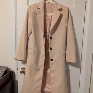 SHEIN Classic Tan Trench Coat